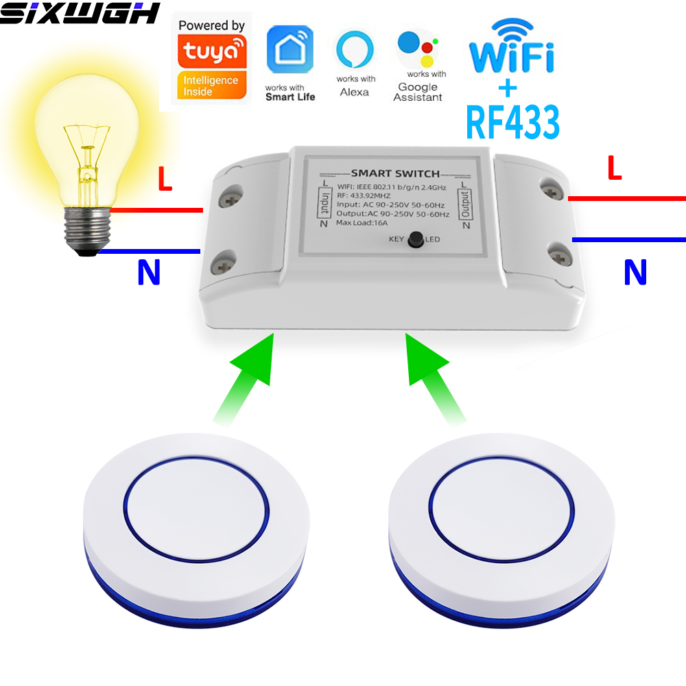 Smart Accessories - Interruttore Intelligente WiFi Tuya 16A, Controllo