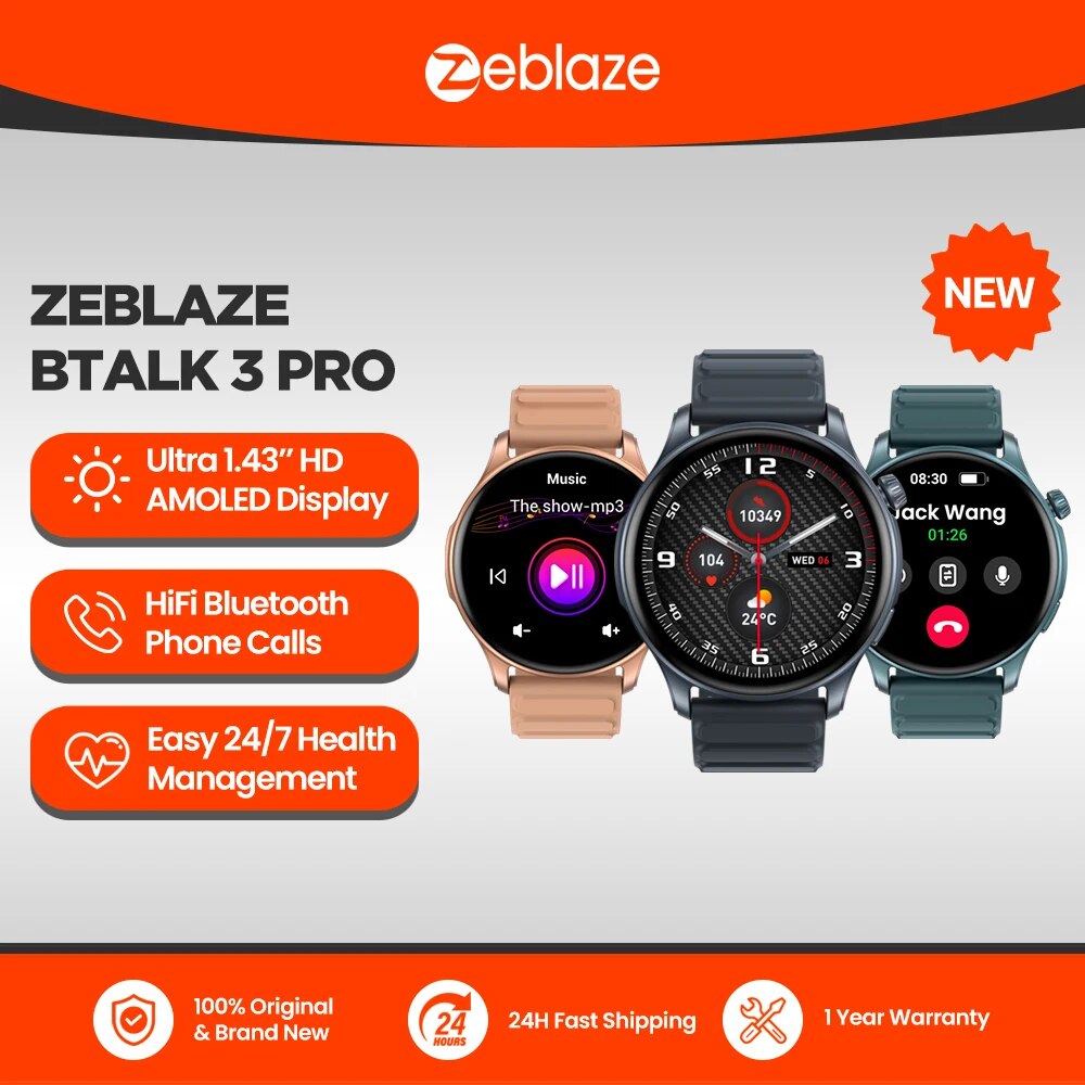 Nuovo Zeblaze Btalk 3 PRO 1.43 - Smartwatch X2 recensione e prezzo
